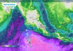Frente frío número 3 se disipa al Norte de México, mientras el huracán Mayor Vance se acerca a costas hoy sábado