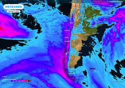Frente frío y ciclón extratropical dejarán lluvias, nieve y vientos esta semana en Chile