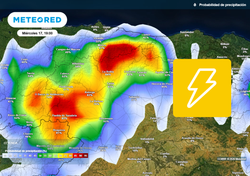 Galicia, Asturias y Castilla y León en el foco por las tormentas: entre mañana y el jueves dejarán lluvias de 20 l/m2