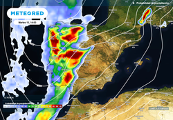 Entre hoy y mañana las lluvias serán importantes en estas zonas de España