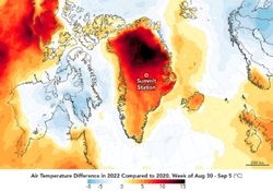 Ondata di caldo tardiva in Groenlandia, massiccio scioglimento dei ghiacci
