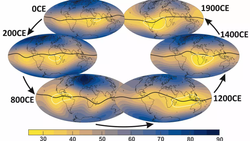 Hace dos mil años ya se produjo una anomalía geomagnética similar al de la actual Anomalía del Atlántico Sur