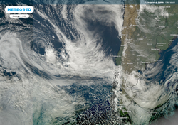Sistema frontal llevará precipitaciones de lluvia y nieve a la zona central, en los próximos días