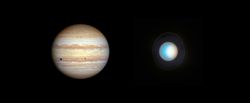 Hubble monitorea el tiempo cambiante y las estaciones de Júpiter y de Urano