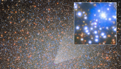 Hubble resolve antigo mistério ao detectar buraco negro escondido em aglomerado de estrelas