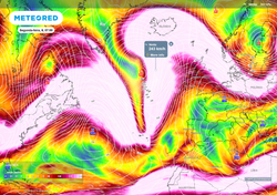 Impactos em Portugal continental: entre segunda e quarta-feira, haverá uma grande oscilação da corrente de jato polar