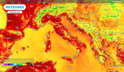 Caldo intenso a tutta velocità verso l'Italia con l'anticiclone, ma anche violenti temporali: ecco le aree più colpite