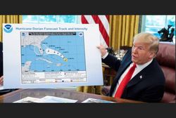 La trayectoria de Dorian y Donald Trump