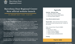 Lanzamiento del nuevo sitio web del Centro Regional del Polvo de BCN