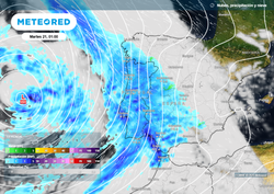 Muy pronto una DANA y después una borrasca traerán lluvias cuantiosas y nieve a varias zonas de España