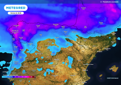 Esta tarde y noche la borrasca Caetano dejará las lluvias más fuertes