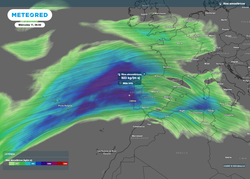 Las lluvias más intensas del próximo río atmosférico se registrarán entre el martes y el miércoles