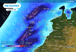 Las lluvias son inminentes en Galicia: en pocas horas caerán más de 50 l/m2 en estas zonas