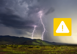 Las tormentas fuertes volverán mañana entre las 12 y 21 horas