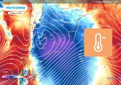 Llega un fuerte refuerzo de aire frío a partir del viernes 12, con heladas