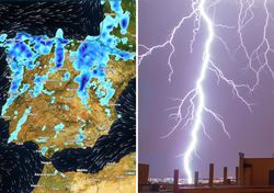 Lluvia, granizo y rayos en España: este sábado se extenderá el episodio de tormentas que sacude al este peninsular