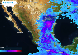 Lluvias muy fuertes de hasta 150 mm afectarán entre miércoles y jueves a Nuevo León, Tamaulipas y San Luis Potosí
