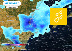 Hasta el jueves pueden caer más de 150 l/m2 en estas zonas de la Comunidad Valenciana.