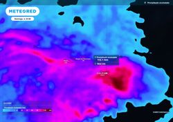 Mais de 100 mm: entre hoje e domingo o sistema pós-tropical Hanna deixará chuva e trovoada nos Açores