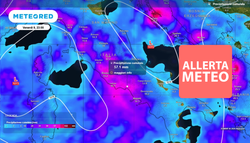 Forte maltempo nelle prossime ore: allerta meteo arancione venerdì 9 ottobre su Lazio e Campania, gialla in 14 regioni