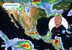Mañana, jueves 25 de junio, México con tormentas fuertes: en al menos 16 estados más de 25 mm