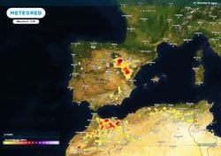 Mañana las nubes convectivas dejarán lluvias fuertes y granizo en 5 comunidades