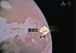 Marte: orbitador chino Tianwen-1 tomó selfies sobre el planeta