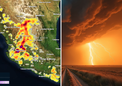 Meteored pronostica precipitaciones y posibles granizadas en estos 8 estados