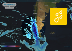 Sistema frontal con río atmosférico alcanza Chile: lluvias de hasta 100 mm en Aysén y Magallanes