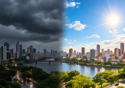 O tempo no Dia das Crianças: frente fria e temporais contrastam com sol e calor