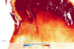 Ola de calor primaveral y prematura en zonas de latitudes altas en Norteamérica