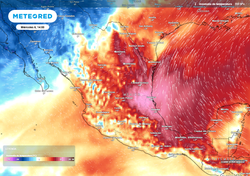 ¡Otro anticiclón en México! Las temperaturas vuelven a incrementarse hasta extremas de 45 °C, previo a intensas lluvias