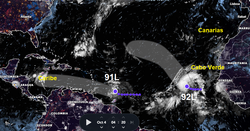 Pausa relativa de huracanes atlánticos para los próximos días de octubre