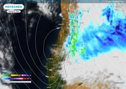 Por baja segregada: se pronostican tormentas y precipitaciones en 5 regiones este fin de semana