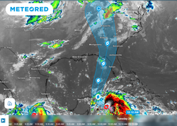 Tropical Storm Helene intensifies in the Gulf of Mexico