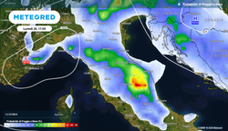 Previsioni di pioggia a medio termine: così pioverà in Italia dal 20 al 26 aprile