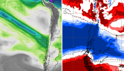 Chile tendrá una semana lluviosa y cálida: río atmosférico elevará las precipitaciones