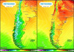 Chile se divide entre el frío y las altas temperaturas este fin de semana