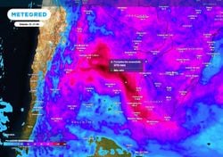 7 días de contrastes, con una ciclogénesis en ciernes y más de 200 mm de lluvias