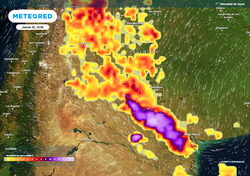 Alerta naranja por tormentas fuertes y severas en amplias regiones del país