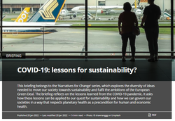 ¿Qué lecciones ofrece la Covid-19 para la sostenibilidad?