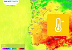 Queda de temperatura até 7 °C: outra mudança brusca de temperatura está a caminho de 6 distritos em Portugal