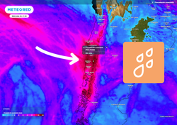 Río atmosférico extremo dejará más de 200 mm al finalizar julio en 13 regiones