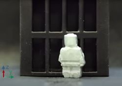 Robot muta de sólido a líquido y atraviesa la puerta de una jaula
