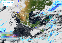 Chubascos sobre Baja California, Michoacán, Guerrero y Oaxaca, además de frío en gran parte de México
