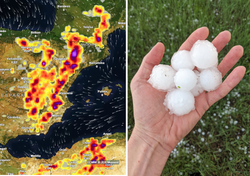 Una onda dejará tormentas con lluvias fuertes, granizo grande y vendavales