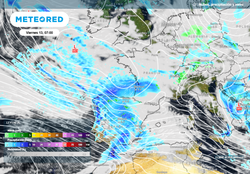 Se aproxima otro tren de borrascas a España: lluvias de más de 150 l/m2 y riesgo de inundaciones en estas zonas