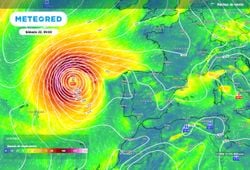 Se acerca una borrasca atlántica que romperá moldes: lluvias fuertes y vendavales