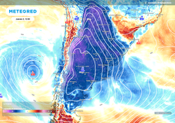 Se expande el frío antártico con temperaturas extremas en Argentina