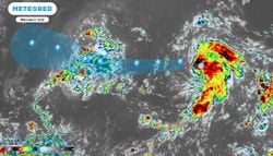 Se forma la depresión tropical Catorce-E en aguas del Pacífico Nororiental: favorece aguaceros y rachas fuertes